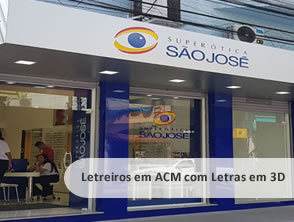 Letreiro em ACM com Letras em 3D Icaraí - Niterói 