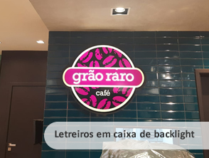 Letreiro galvanizado em acm e iluminação interna em Niterói - RJ - RJ