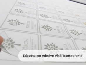 Etiqueta em Adesivo Vinil Transparente para a empresa Nórcia em Niterói