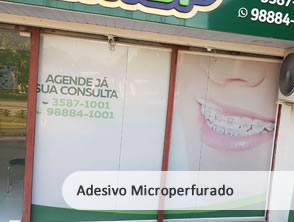 Adesivo em Microperfurado para consultório dentário em Niterói
