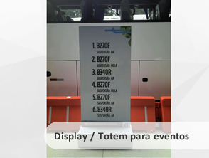 Display / Totem para eventos Personalizados em Niterói, Maricá, Cabo Frio e Rio de Janeiro - RJ