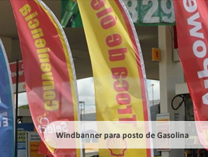 Windbanner para Posto de Gasolina em Niterói, Maricá e Rio de Janeiro - RJ