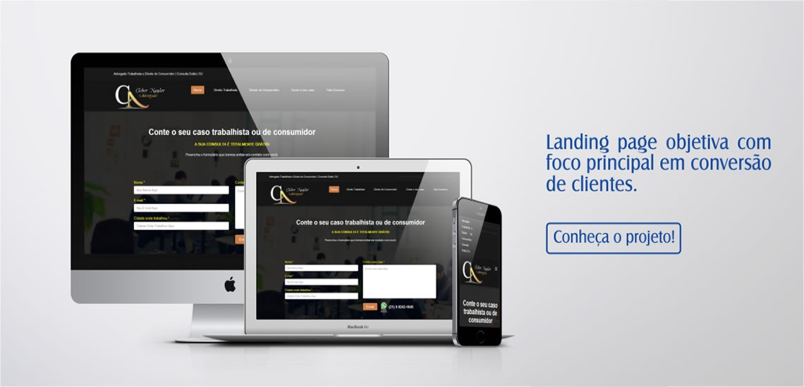 Criação de Sites para Advogados - Cleber Naylor Advogado em Niterói