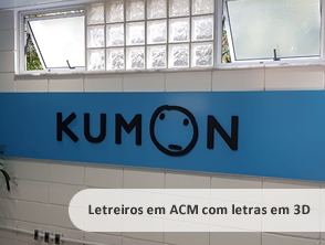 Letreiro em acm com letra 3d em pvc expandido em Piratininga, Niterói - RJ