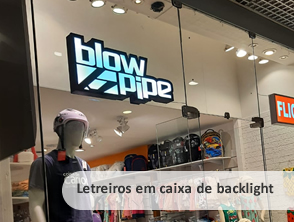 Letreiro em galvanizado com iluminação interna em Niterói - RJ