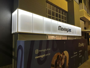 Caixa de backlight no RJ