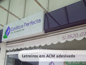 Letreiro em acm adesivado em Niterói - RJ