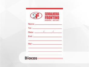 Blocos Personalizados - MKR Comunicação