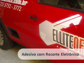 Adesivo com Recorte Eletrônico para carros 