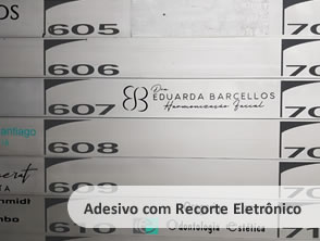Adesivo com Recorte Eletrônico para Eduarda Barcelos em Niterói