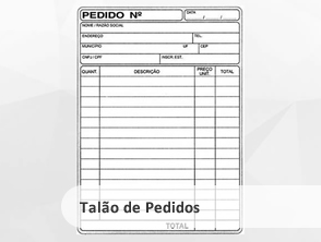 Talão de Pedidos Personalizados  em Maricá,  Niterói,  Rio de Janeiro e RJ