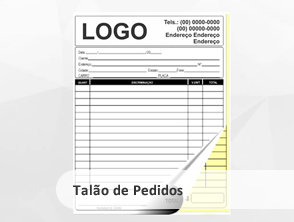 Talão de Pedidos Personalizados  em Maricá,  Niterói,  Rio de Janeiro e RJ