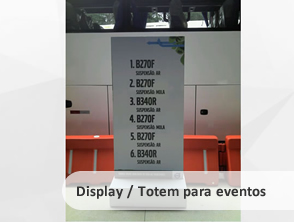 Display / Totem para eventos Personalizados em Niterói, Maricá, Cabo Frio e Rio de Janeiro - RJ