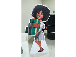 Totem em PS com recorte especial. Provedor de internet em Itaboraí