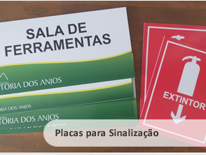 Placa de PVC personalizada  para sinalização de condomínio em Niterói, Maricá e Rio de Janeiro - RJ
