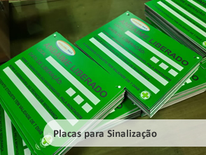 Placa de PVC personalizada  para sinalização de condomínio em Niterói, Maricá e Rio de Janeiro - RJ
