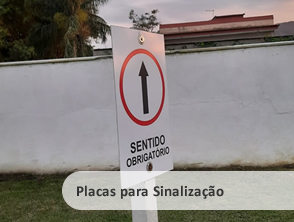 Placa de PVC personalizada  para sinalização de condomínio em Niterói, Maricá e Rio de Janeiro - RJ